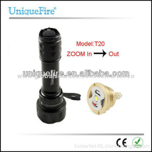 Cree U2 LED, 1* 18650 Crank-powered FlashlightsNew